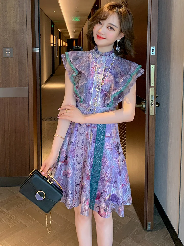 2020 High Quality Luxury runway Dress Women Summer Stitching net yarn Heavy industry hot water - soluble lace dress
2020 High Quality Luxury runway Dress Women Summer Stitching net yarn Heavy industry hot water - soluble lace dress