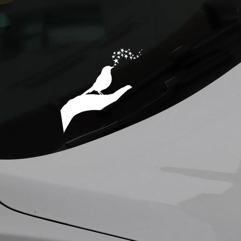 Car Stickers Personality Interesting PVC Palm Singing Birds and Stars Car Decoration Decal Waterproof Black/white, 17cm*14cm
Car Stickers Personality Interesting PVC Palm Singing Birds and Stars Car Decoration Decal Waterproof Black/white, 17cm*14cm