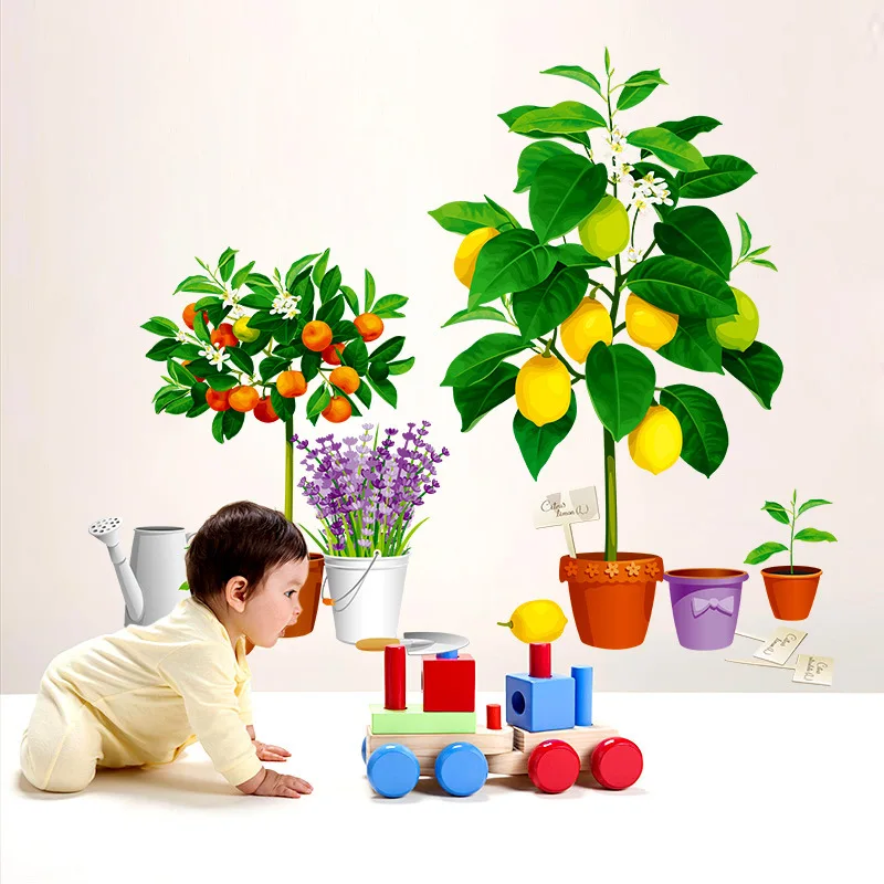 Fresh Fruit Potted Wall Stickers Flowers for Kids Bedroom Living Room Decal for Furniture 3D Stereo Room Decor Vinyl Wallpaper
Fresh Fruit Potted Wall Stickers Flowers for Kids Bedroom Living Room Decal for Furniture 3D Stereo Room Decor Vinyl Wallpaper