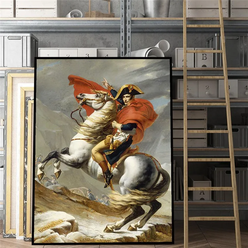 Classical Oil painting Napoleon Bonaparte Portrait Horse Canvas Posters Prints Wall Art Picture for Living Room Home Decorations 
Classical Oil painting Napoleon Bonaparte Portrait Horse Canvas Posters Prints Wall Art Picture for Living Room Home Decorations