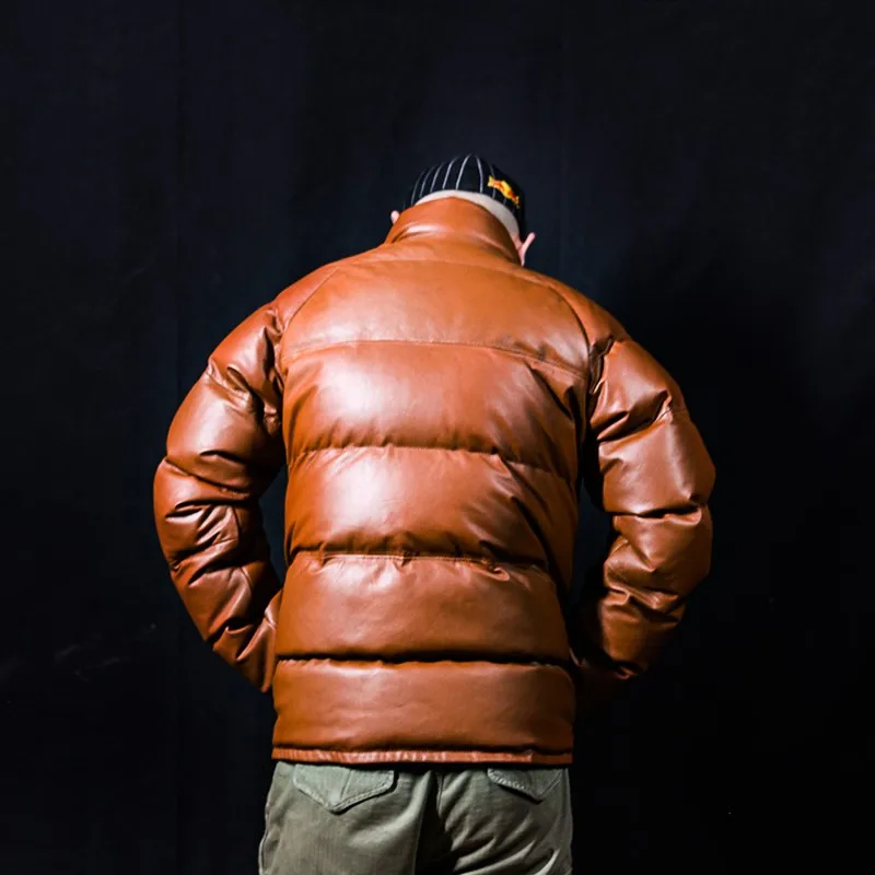 Mens Winter Harajuku Thick Warm Duck Down Coat Stand Collar Goat Genuine Leather Jacket Casual Overcoat Loose Fit Cargo Jackets
Mens Winter Harajuku Thick Warm Duck Down Coat Stand Collar Goat Genuine Leather Jacket Casual Overcoat Loose Fit Cargo Jackets