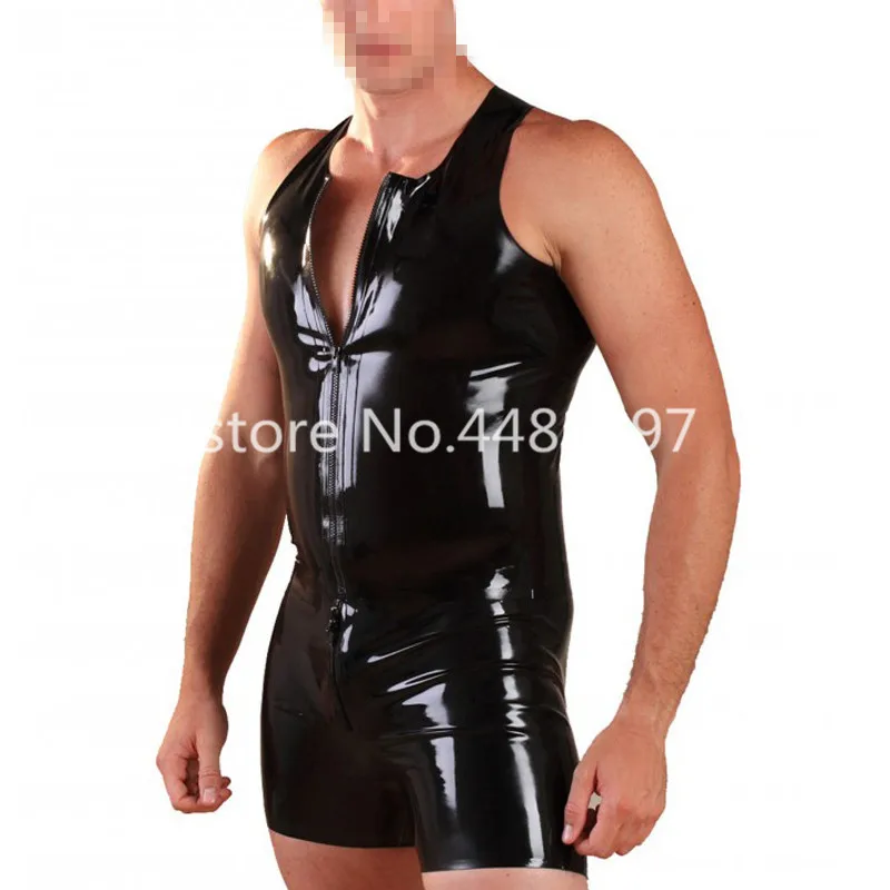 Black Latex Catsuit Rubber Bodysuit with Front Zipper Vest For Men Handmade Custom Made
Black Latex Catsuit Rubber Bodysuit with Front Zipper Vest For Men Handmade Custom Made