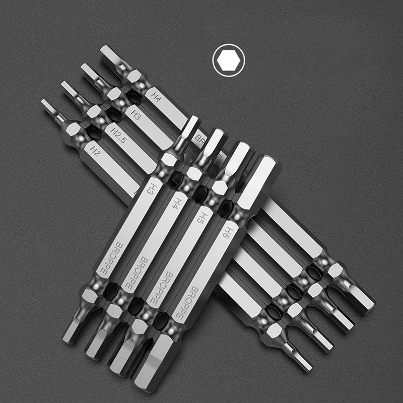 BROPPE 6 шт. 1/4 "Двойная Внутренняя шестигранная отвертка 65 мм/1/4 мм S2 легированная сталь HRC60 Магнитная электрическая насадка
BROPPE 6 шт. 1/4 "Двойная Внутренняя шестигранная отвертка 65 мм/1/4 мм S2 легированная сталь HRC60 Магнитная электрическая насадка