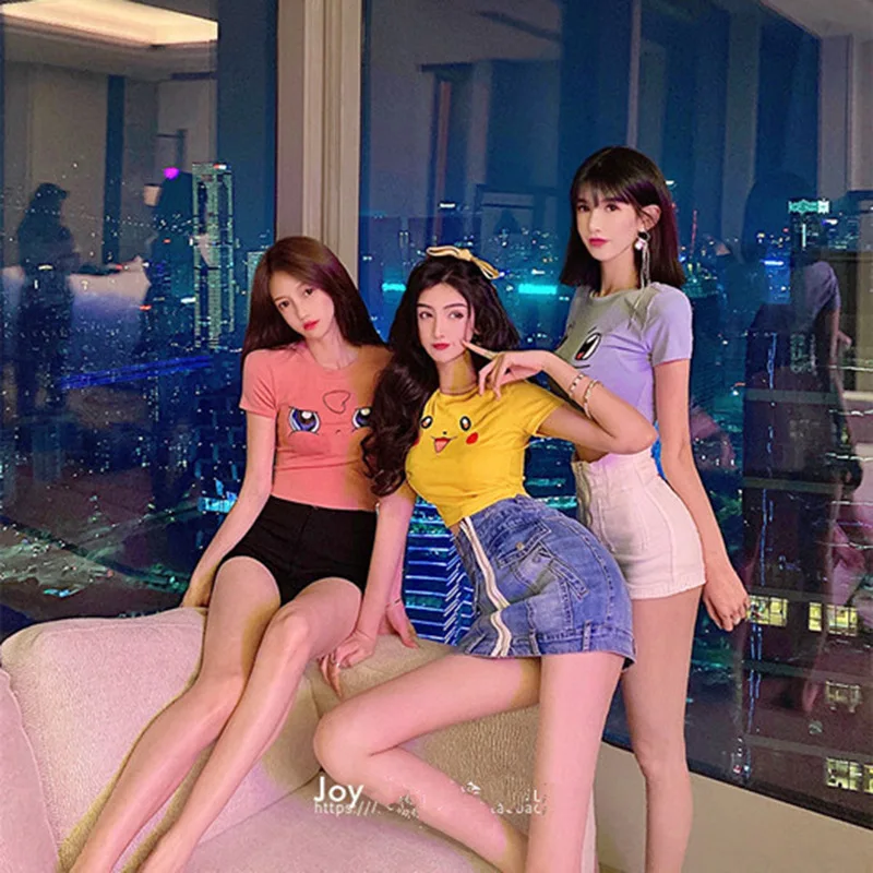 2021 new Pokemon pockmen pudgy Pikachu open navel sexy T-shirt Pokemon Pikachu short sport chest T-shirt
2021 new Pokemon pockmen pudgy Pikachu open navel sexy T-shirt Pokemon Pikachu short sport chest T-shirt