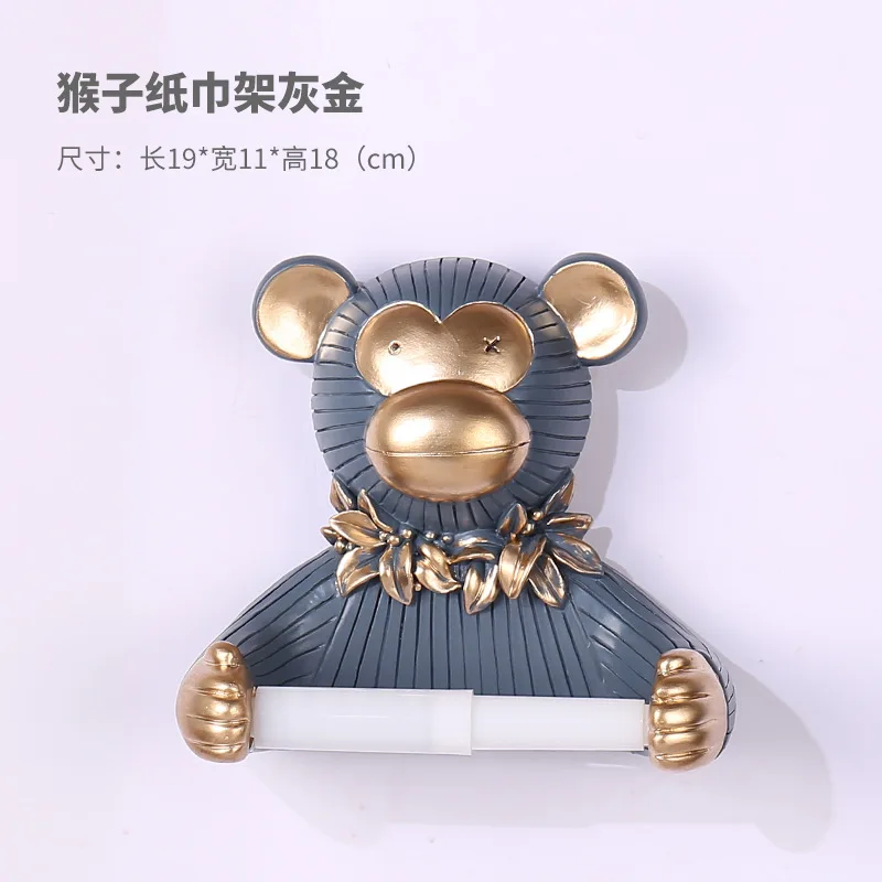 Animal style toilet decoration household decoration pendant resin handicraft monkey tissue wall hanging
Animal style toilet decoration household decoration pendant resin handicraft monkey tissue wall hanging