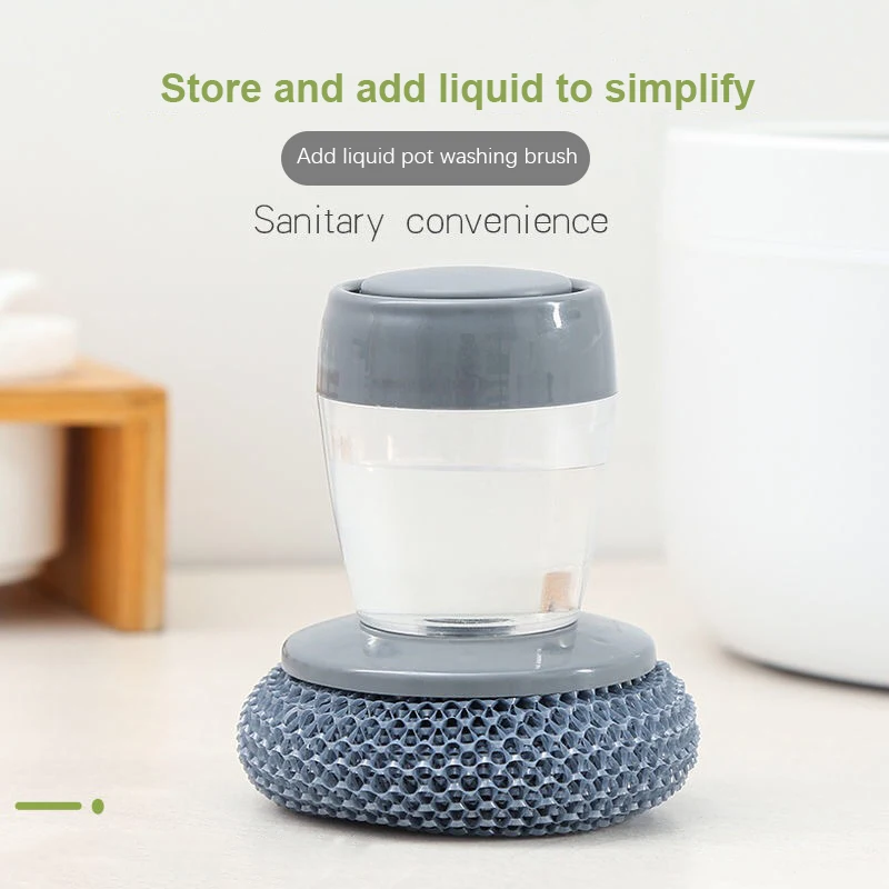 Kitchen Soap Dispensing Palm Brush Washing Liquid Dish Brush Soap Pot Utensils with Dispenser Cleaning bathroom cleaning tools
Kitchen Soap Dispensing Palm Brush Washing Liquid Dish Brush Soap Pot Utensils with Dispenser Cleaning bathroom cleaning tools