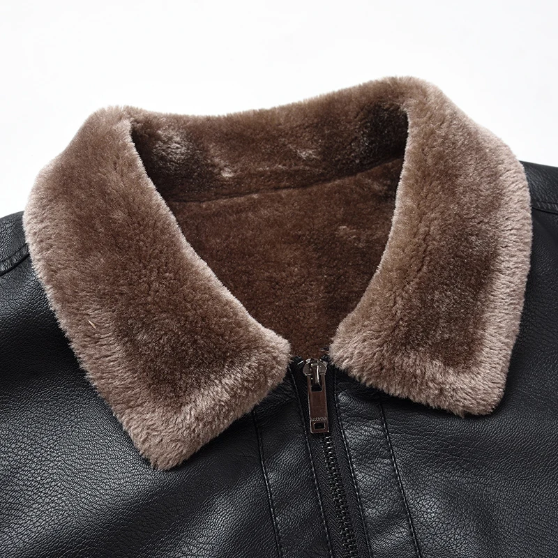 Winter Fur Leather Jacket Mens Plus Size 5XL Suede Leather Jackets Men Faux Fur Thick Warm Long Suede Jacket
Winter Fur Leather Jacket Mens Plus Size 5XL Suede Leather Jackets Men Faux Fur Thick Warm Long Suede Jacket