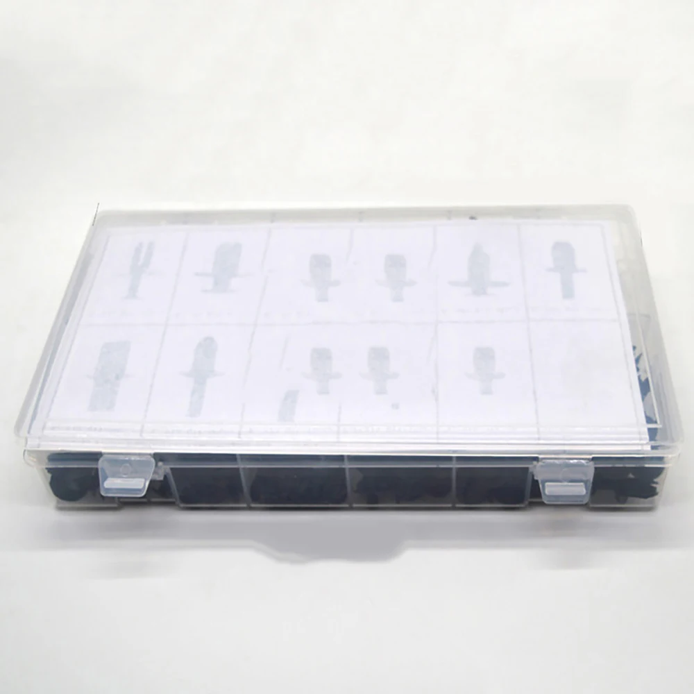 350Pcs 12 sizes Car Body Plastic SUV Push Pin Rivet Fasteners Trim Moulding Clip 
350Pcs 12 sizes Car Body Plastic SUV Push Pin Rivet Fasteners Trim Moulding Clip