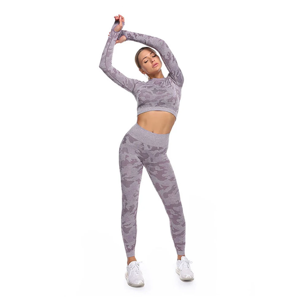 Diiwii Women Yoga Set Gym Clothing Fitness Leggings+Cropped Shirts Sport Suit Long Sleeve Tracksuit Active Wear Female
Diiwii Women Yoga Set Gym Clothing Fitness Leggings+Cropped Shirts Sport Suit Long Sleeve Tracksuit Active Wear Female