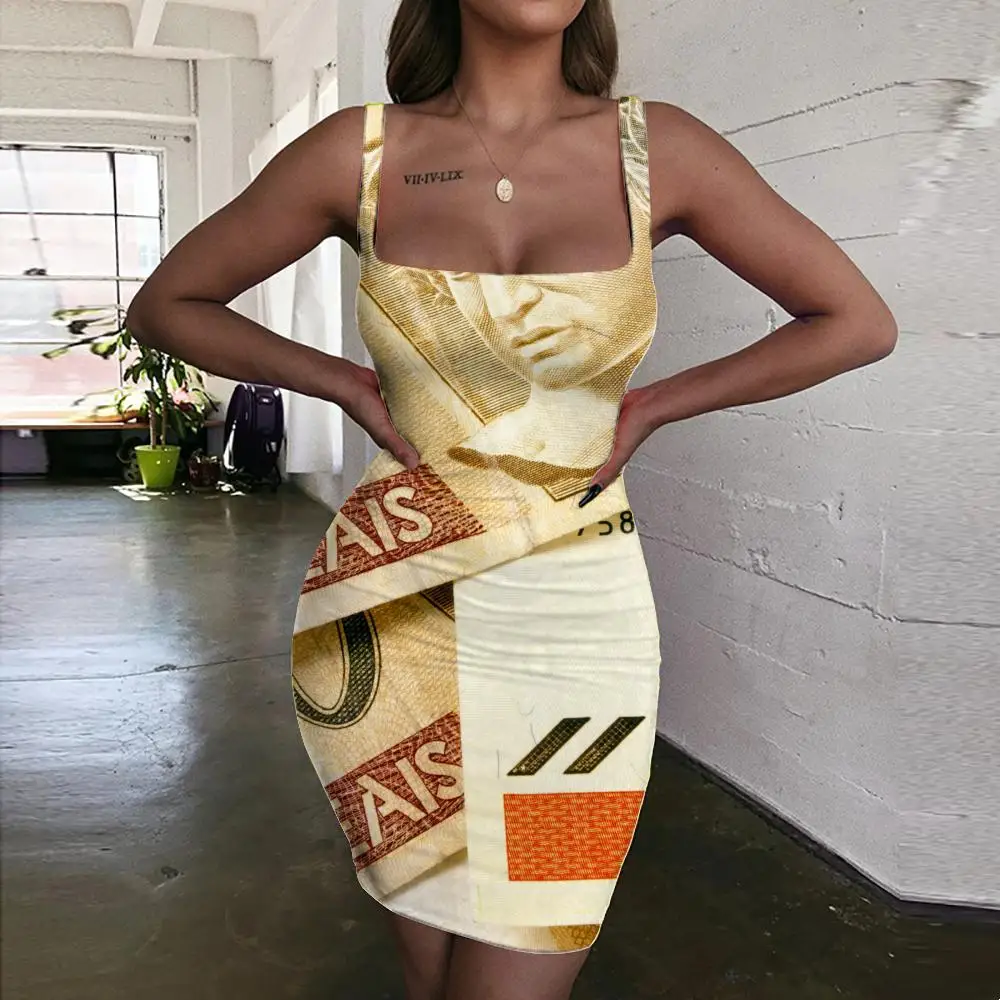 Женское платье-Холтер без рукавов, с 3D-принтом
Женское платье-Холтер без рукавов, с 3D-принтом