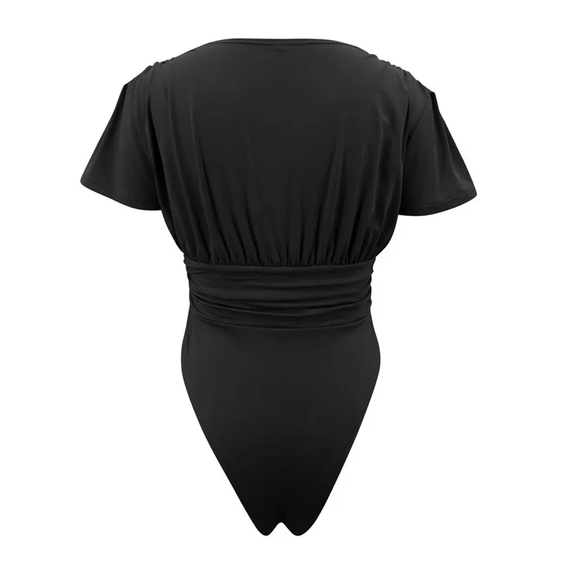 Sexy Women Summer Solid Color Bodysuits Shrinkage Design V-Neck Short Sleeve High Waist Slim Pullovers Jumpsuits
Sexy Women Summer Solid Color Bodysuits Shrinkage Design V-Neck Short Sleeve High Waist Slim Pullovers Jumpsuits