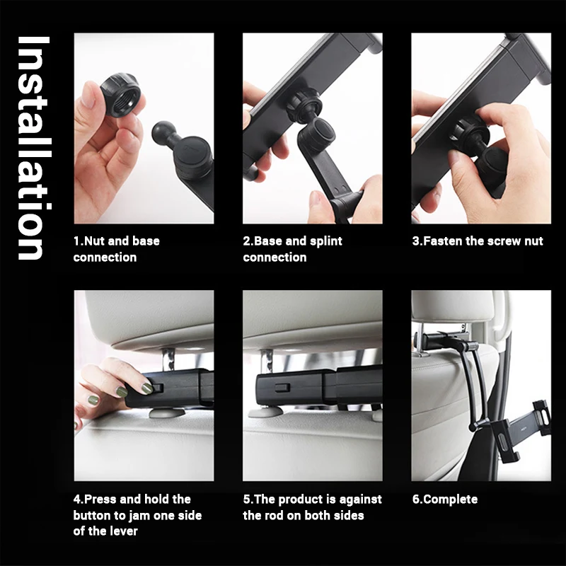 Ipad Tablet Holder For Car Seat Telescopic Tablet Holder Bracket 360 Degree Rotating Support Phone Car Back Seat Headrest Mount
Ipad Tablet Holder For Car Seat Telescopic Tablet Holder Bracket 360 Degree Rotating Support Phone Car Back Seat Headrest Mount