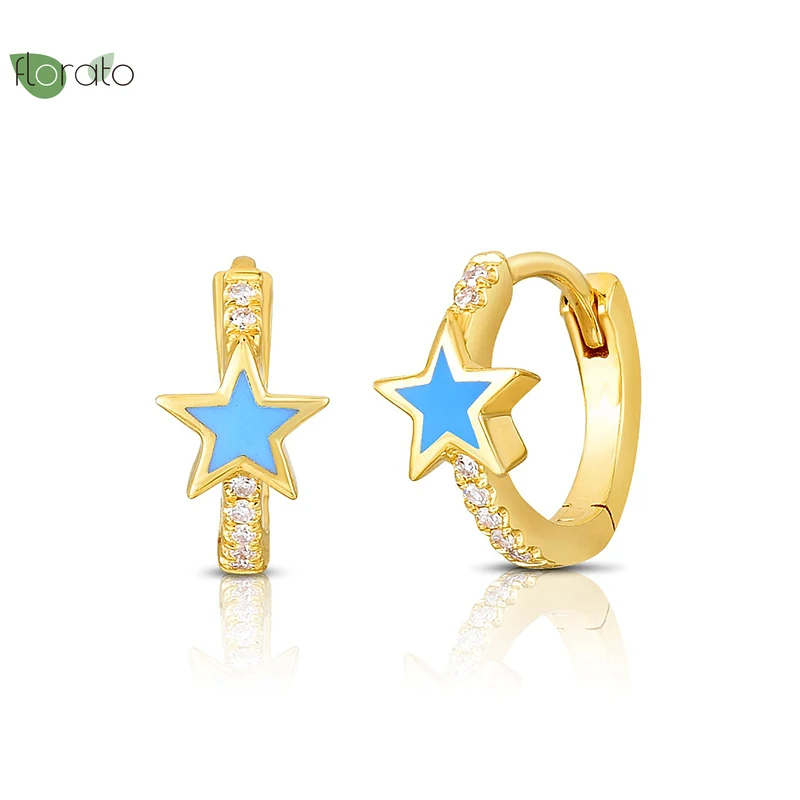 925 Silver Ear Buckle Colorful Star Accessories Hanging Buckle Earrings for Korean Girls Small Hoops Earrings Zircon Ear Jewelry
925 Silver Ear Buckle Colorful Star Accessories Hanging Buckle Earrings for Korean Girls Small Hoops Earrings Zircon Ear Jewelry