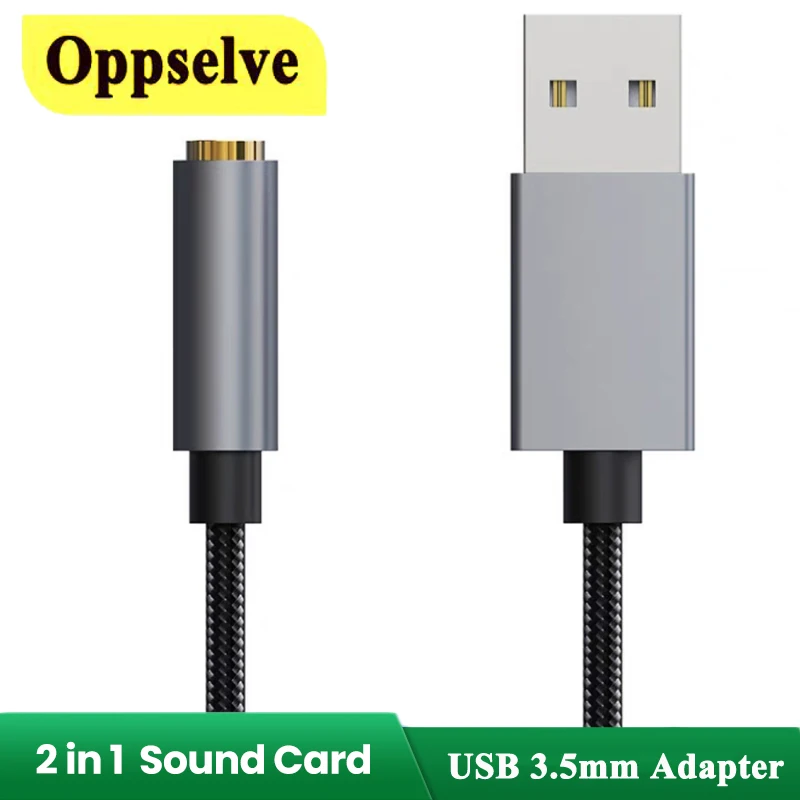 2 в 1 внешняя звуковая карта USB 7 адаптер 3 5 мм разъем для гарнитуры микрофона HIFI