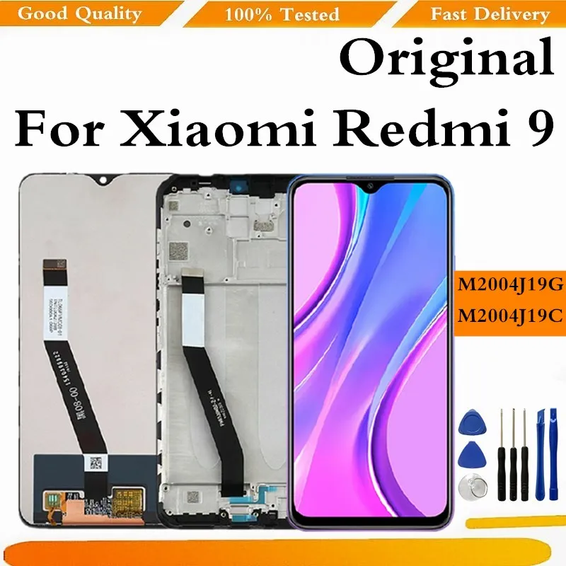 Оригинальный ЖК-дисплей для Xiaomi Redmi 9 M2004J19G, ЖК-дисплей, сенсорный экран, дигитайзер с рамкой в сборе для Redmi 9, дисплей
Оригинальный ЖК-дисплей для Xiaomi Redmi 9 M2004J19G, ЖК-дисплей, сенсорный экран, дигитайзер с рамкой в сборе для Redmi 9, дисплей