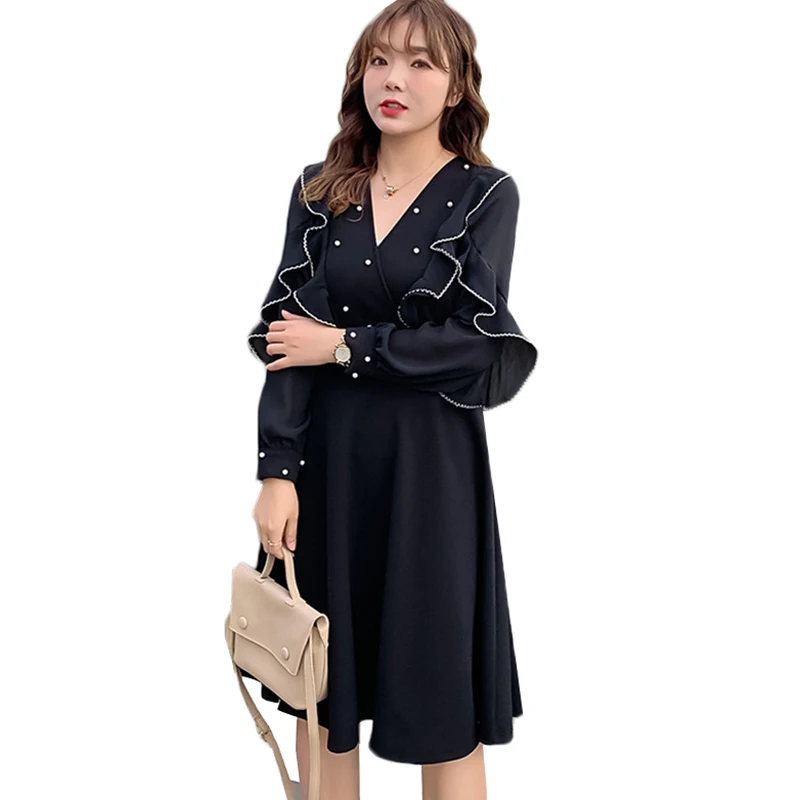 Весеннее женское платье оверсайз, новинка, модные бусины в стиле лотоса, листья, черное платье, сексуальное женское офисное платье с V-образн...
Весеннее женское платье оверсайз, новинка, модные бусины в стиле лотоса, листья, черное платье, сексуальное женское офисное платье с V-образн...