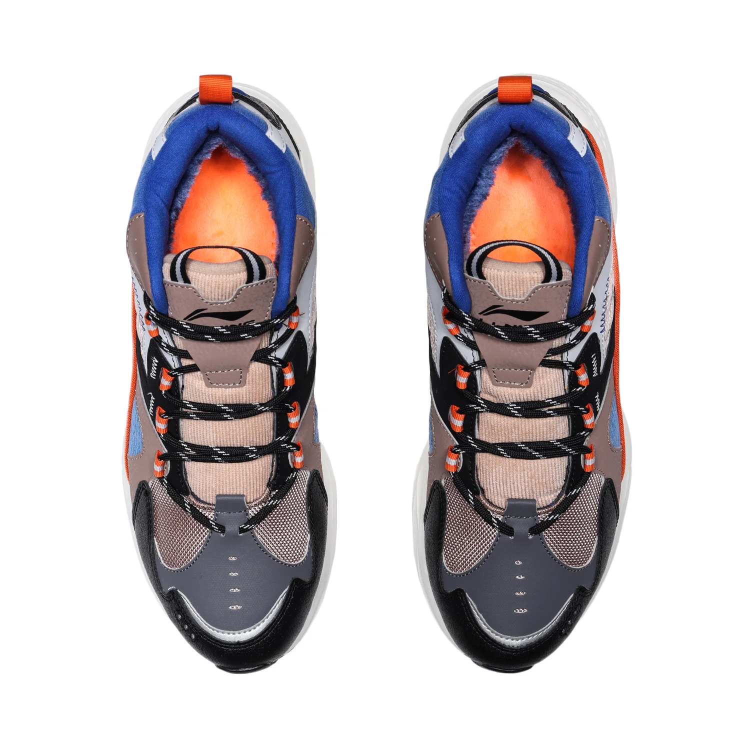 Кроссовки Li-Ning мужские зимние на флисовой подкладке спортивная обувь для фитнеса
