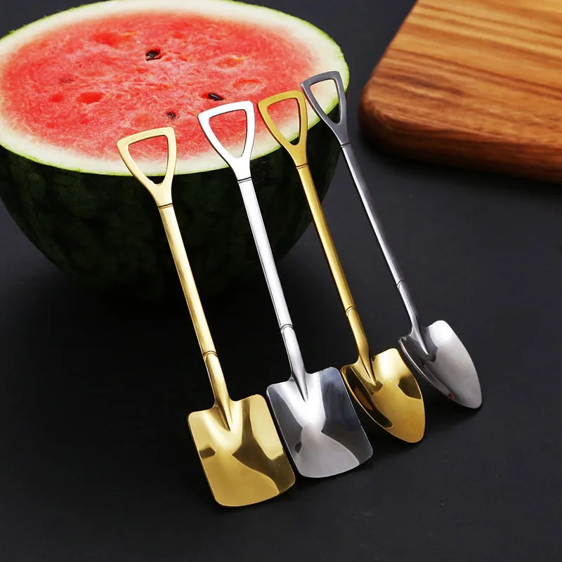 1pc Stainless Steel Shovel Spoon For Coffee Tea Kitchen Gadget And Accessories Silver Gold Color Dessert Spoon Christmas Gift
1pc Stainless Steel Shovel Spoon For Coffee Tea Kitchen Gadget And Accessories Silver Gold Color Dessert Spoon Christmas Gift