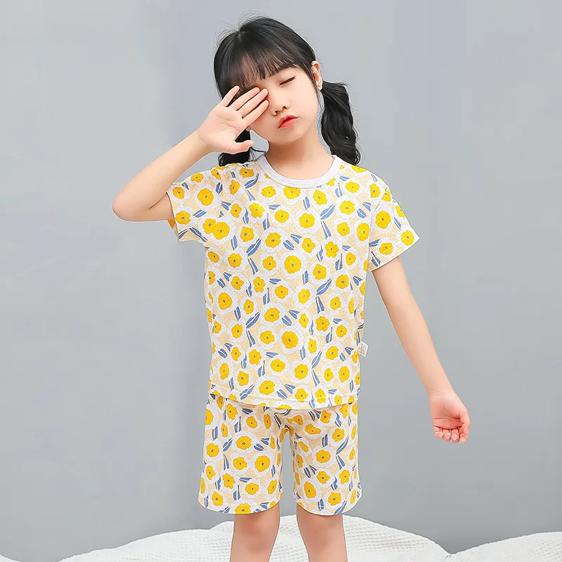 Summer Cute Clothes For Boys Girls Slleepwear Children Short Sleeves Cartoon Unicorn Pajamas Baby Kids Cotton Mesh Girls Clothes
Summer Cute Clothes For Boys Girls Slleepwear Children Short Sleeves Cartoon Unicorn Pajamas Baby Kids Cotton Mesh Girls Clothes