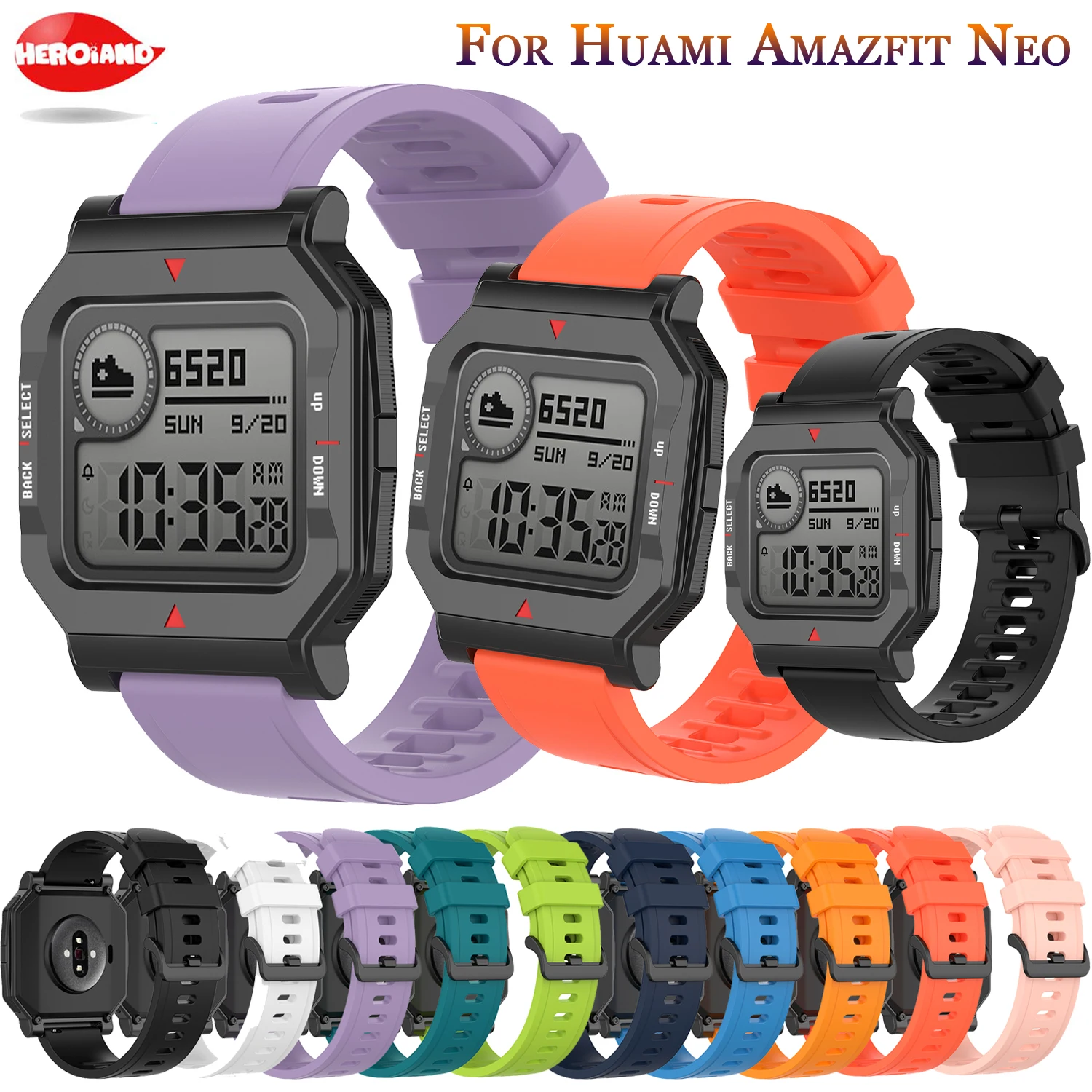 Ремешок для часов Huami Amazfit Neo сменный ремешок мягкий силиконовый спортивный