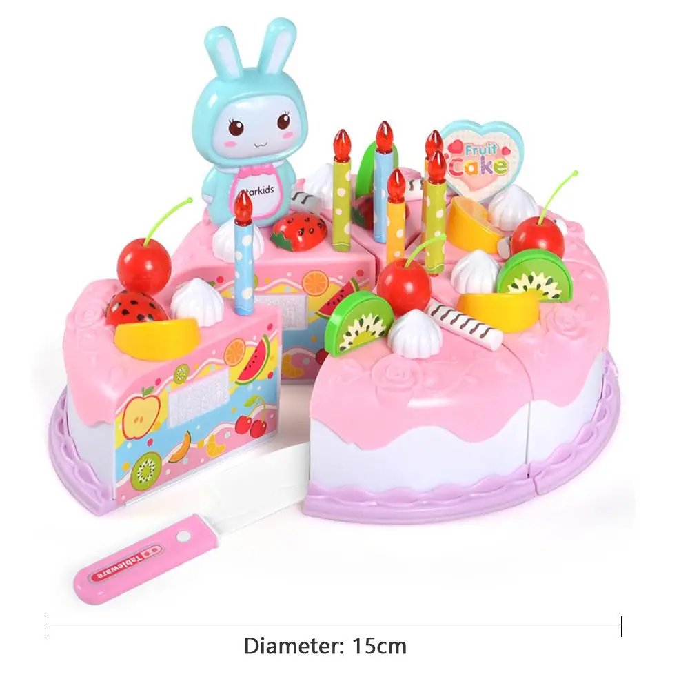 1 Set DIY Cake Toy Kitchen Food Pretend Play Cutting Fruit Birthday Toys Cocina De Juguete Pink Blue For Kid Educational Gift
1 Set DIY Cake Toy Kitchen Food Pretend Play Cutting Fruit Birthday Toys Cocina De Juguete Pink Blue For Kid Educational Gift