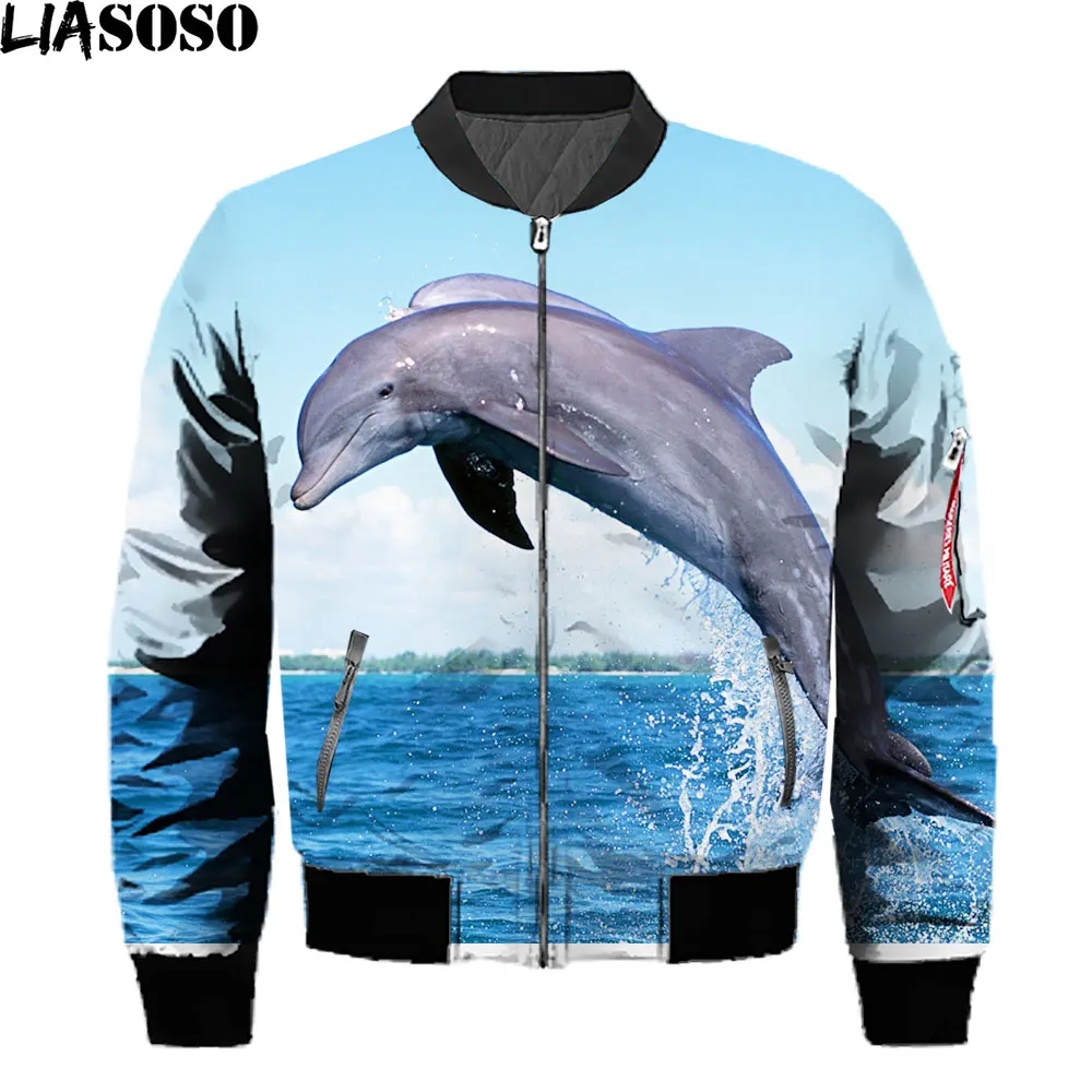LIASOSO 3D Printing Animal Dolphin Marine Sweater Fashion Men's Jacket Unisex Casual Jacket Brand Men's Clothing
LIASOSO 3D Printing Animal Dolphin Marine Sweater Fashion Men's Jacket Unisex Casual Jacket Brand Men's Clothing