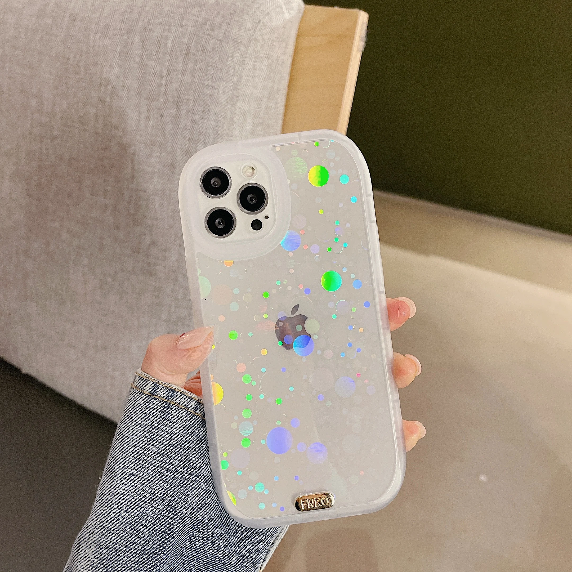 Reflective Holographic Transparent Wave point Phone Case for iPhone 13 11 Pro Max 12 XR 7 8 Plus XS X Laser Gradient Cover TPU
Reflective Holographic Transparent Wave point Phone Case for iPhone 13 11 Pro Max 12 XR 7 8 Plus XS X Laser Gradient Cover TPU