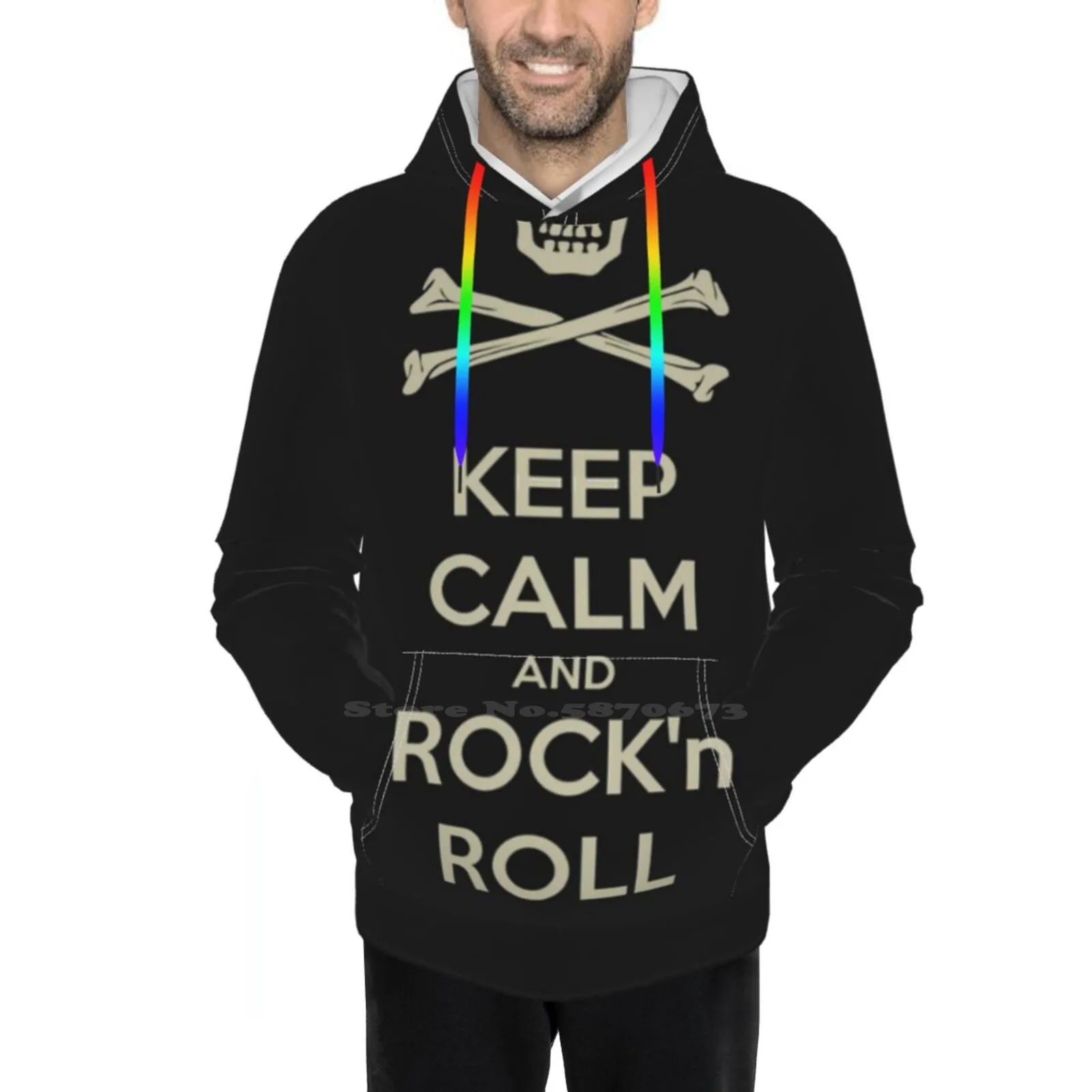 Мультипликационная толстовка с надписью Keep Calm 3D загрузка группы музыки Mp3