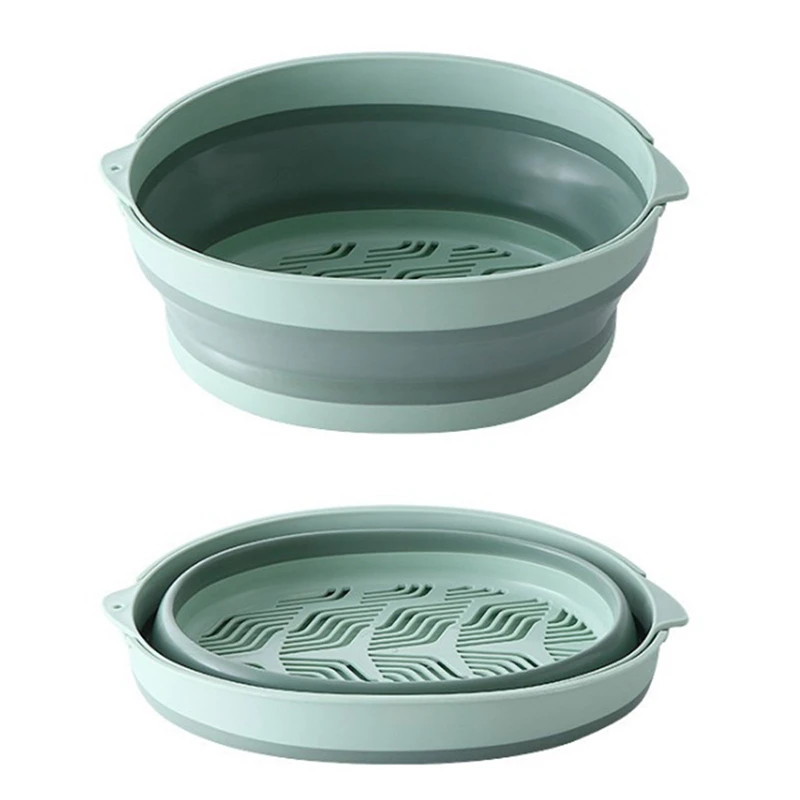 Kitchen Silicone Double Drain Basket Bowl Washing Storage Basket Strainers Bowls Drainer Vegetable Cleaning Colander Tool
Kitchen Silicone Double Drain Basket Bowl Washing Storage Basket Strainers Bowls Drainer Vegetable Cleaning Colander Tool