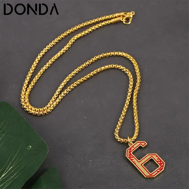 Fashion Gold Color Metal Red Enamel Numeral Number Pendant Necklaces For Women Men Hip Hop Jewelry Statement Long Chain Necklace
Fashion Gold Color Metal Red Enamel Numeral Number Pendant Necklaces For Women Men Hip Hop Jewelry Statement Long Chain Necklace