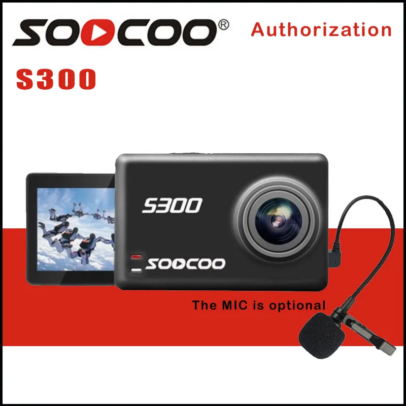 Ins SOOCOO Action Camera 2.35" touch Lcd 4K 30fps 1080P 120fps EIS Wifi 12MP Remote External Mic Sports |