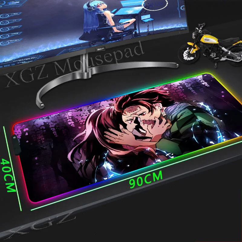 XGZ Large RGB Mouse Pad Black Lock-edge Anime Demon Killer Couple Custom Computer Keyboard Desk Mat Speed Rubber Non-slip
XGZ Large RGB Mouse Pad Black Lock-edge Anime Demon Killer Couple Custom Computer Keyboard Desk Mat Speed Rubber Non-slip