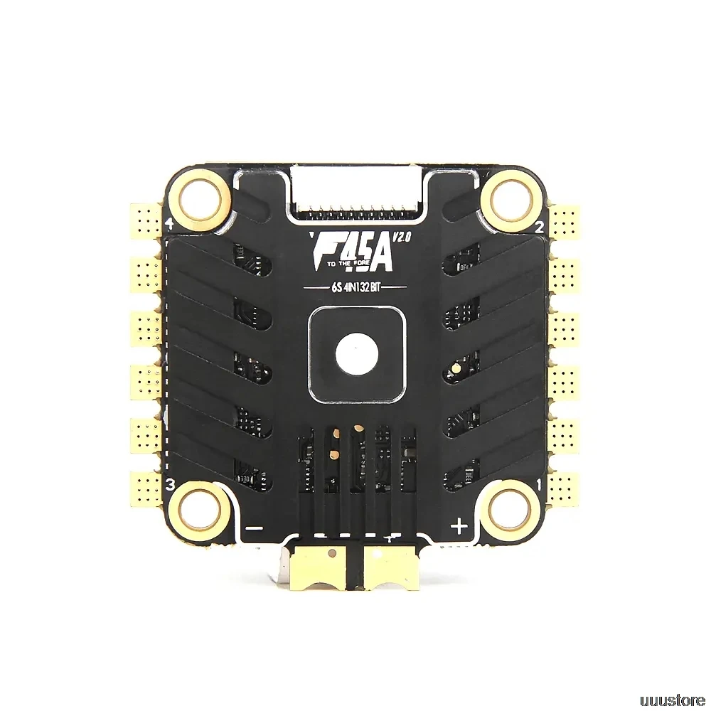 T-motor F45A V2.0 45A 3-6S Blheli_32 4IN1 Brushless ESC 30.5*30.5MM for RC Racing Drone Traversing DIY parts with heatsink
T-motor F45A V2.0 45A 3-6S Blheli_32 4IN1 Brushless ESC 30.5*30.5MM for RC Racing Drone Traversing DIY parts with heatsink