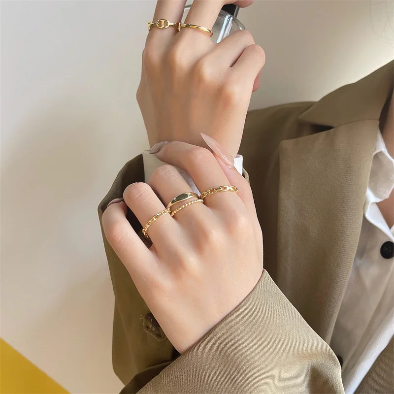 Spiral Rings For Women Punk Personality Ring Set Simple And Irregular Metal Winding Combination Fashion
Spiral Rings For Women Punk Personality Ring Set Simple And Irregular Metal Winding Combination Fashion