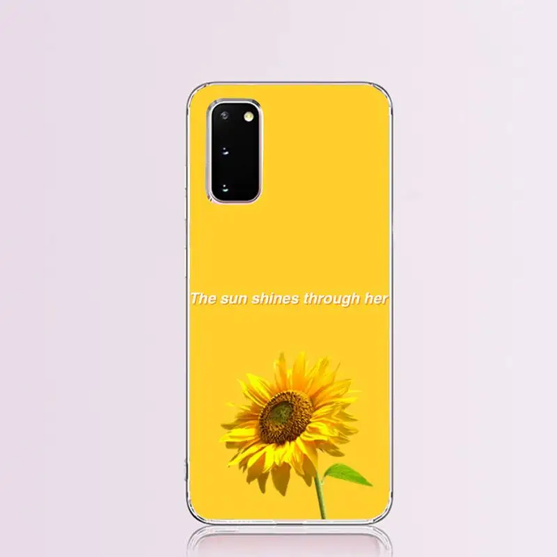 aesthetic Yellow Sunflower Phone Case Cover for Samsung S9 plus S5 S6 S7 edge S8 S10 plus
aesthetic Yellow Sunflower Phone Case Cover for Samsung S9 plus S5 S6 S7 edge S8 S10 plus