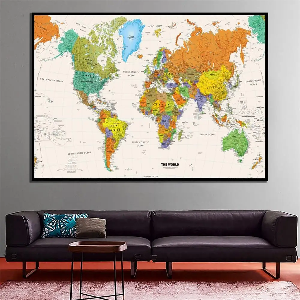 A2 Size The World Physical Map Printed Fine Canvas Painting Map Home Art Crafts Office Living Room Wall Decor Map
A2 Size The World Physical Map Printed Fine Canvas Painting Map Home Art Crafts Office Living Room Wall Decor Map