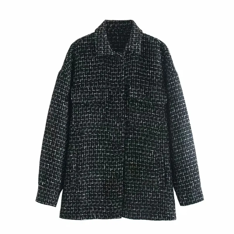 Vogue Women Fashion Double Pockets Plaid Za Black Autumn Long Jackets Female Casual Long Sleeve Turn-Down Collar Outwear Coats
Vogue Women Fashion Double Pockets Plaid Za Black Autumn Long Jackets Female Casual Long Sleeve Turn-Down Collar Outwear Coats