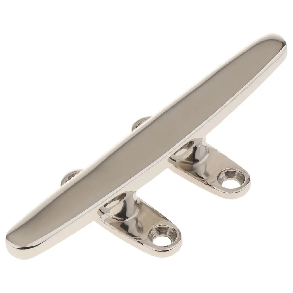 0.2 inch Marine 316 Stainless Steel 4 Hole Low Flat Cleat Hardware Hollow Base Boat Cleat 6inch For Marine Boat Deck Rope Tie
0.2 inch Marine 316 Stainless Steel 4 Hole Low Flat Cleat Hardware Hollow Base Boat Cleat 6inch For Marine Boat Deck Rope Tie