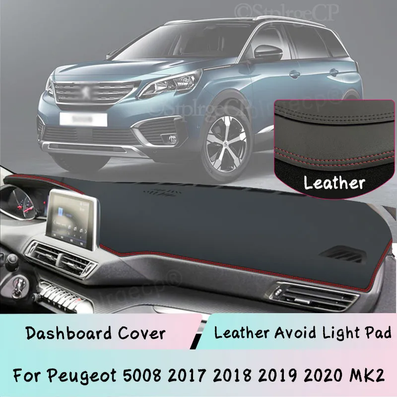 For Peugeot 5008 2017 2018 2019 2020 MK2 Dashboard Cover Leather Mat Pad Sunshade Protect panel Lightproof pad Car Accessories
For Peugeot 5008 2017 2018 2019 2020 MK2 Dashboard Cover Leather Mat Pad Sunshade Protect panel Lightproof pad Car Accessories