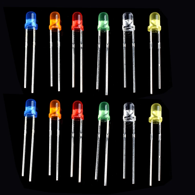 3MM LED Diode Light DIY Assorted Kit , Lamp Emitting Diode Led Light Electronic Components red orange yellow green blue white
3MM LED Diode Light DIY Assorted Kit , Lamp Emitting Diode Led Light Electronic Components red orange yellow green blue white