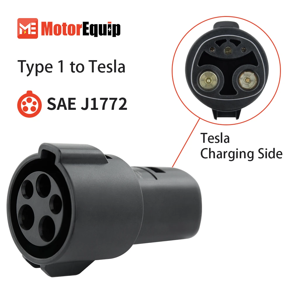 EV Charger Type1 to Tesla SAE J1772 Adapter Electric Car Adapter EVSE Charing SAE J1772 Socket Type1 Inlet to Tesla Connector
EV Charger Type1 to Tesla SAE J1772 Adapter Electric Car Adapter EVSE Charing SAE J1772 Socket Type1 Inlet to Tesla Connector