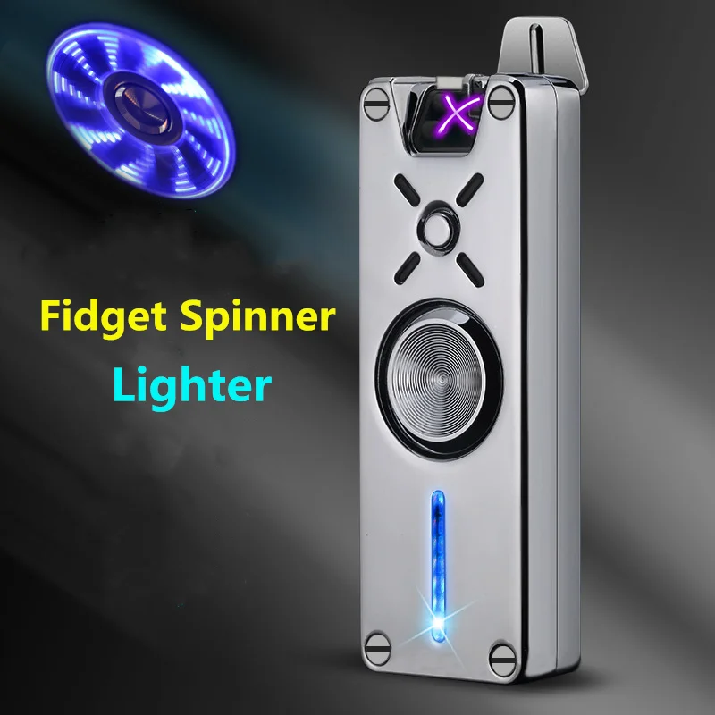 Dual arc gyroscope intelligent flashlight lighter with 18 flash image rotating lighter metal cigarette lighter USB charging gift
Dual arc gyroscope intelligent flashlight lighter with 18 flash image rotating lighter metal cigarette lighter USB charging gift