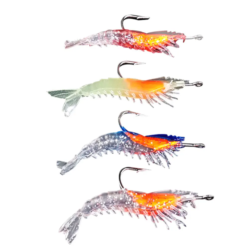 4PCS Artificial Soft Shrimp Baits Fishing Lures With Hooks Mixed Colors Fishing Gear For Saltwater Freshwater Fishing Tackle Sea
4PCS Artificial Soft Shrimp Baits Fishing Lures With Hooks Mixed Colors Fishing Gear For Saltwater Freshwater Fishing Tackle Sea