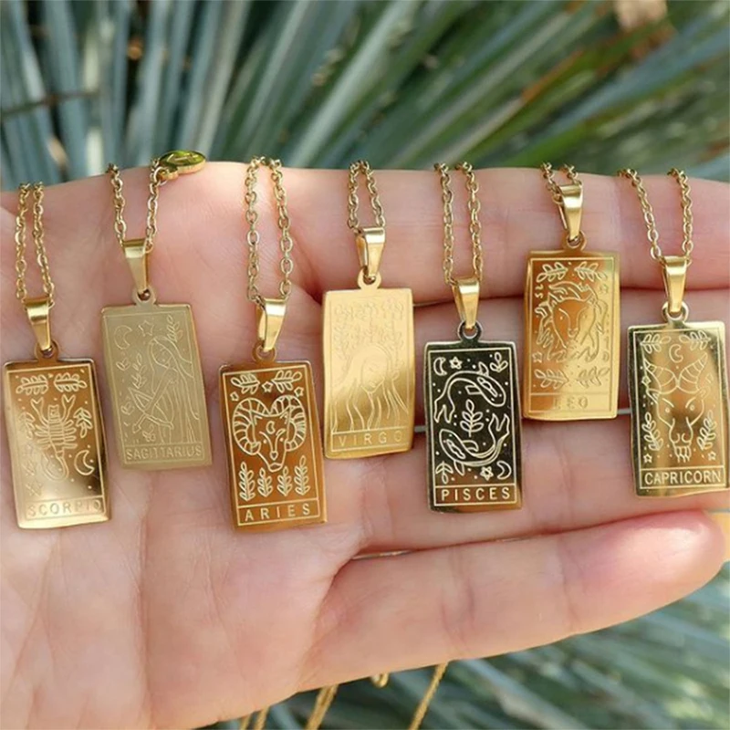 Zodiac Necklace For Women Vintage Stainless Steel Taurus Aquarius Aries Sagittarius Virgo Libra Constellation Necklace Jewelry
Zodiac Necklace For Women Vintage Stainless Steel Taurus Aquarius Aries Sagittarius Virgo Libra Constellation Necklace Jewelry