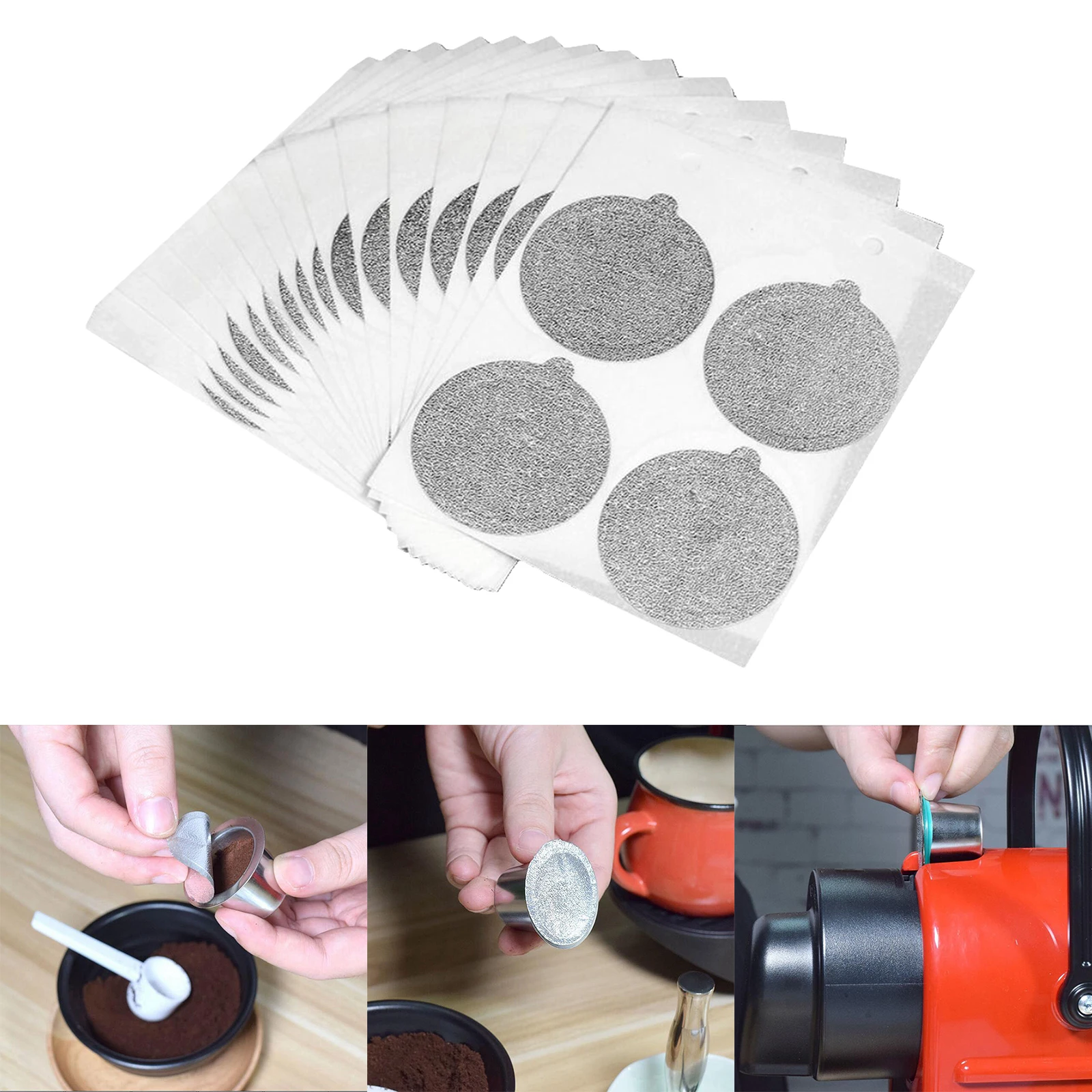 60Pieces Espresso Lids Foil Seals Reusable Kitchen Coffee Machine Accessories 1.46'
60Pieces Espresso Lids Foil Seals Reusable Kitchen Coffee Machine Accessories 1.46'