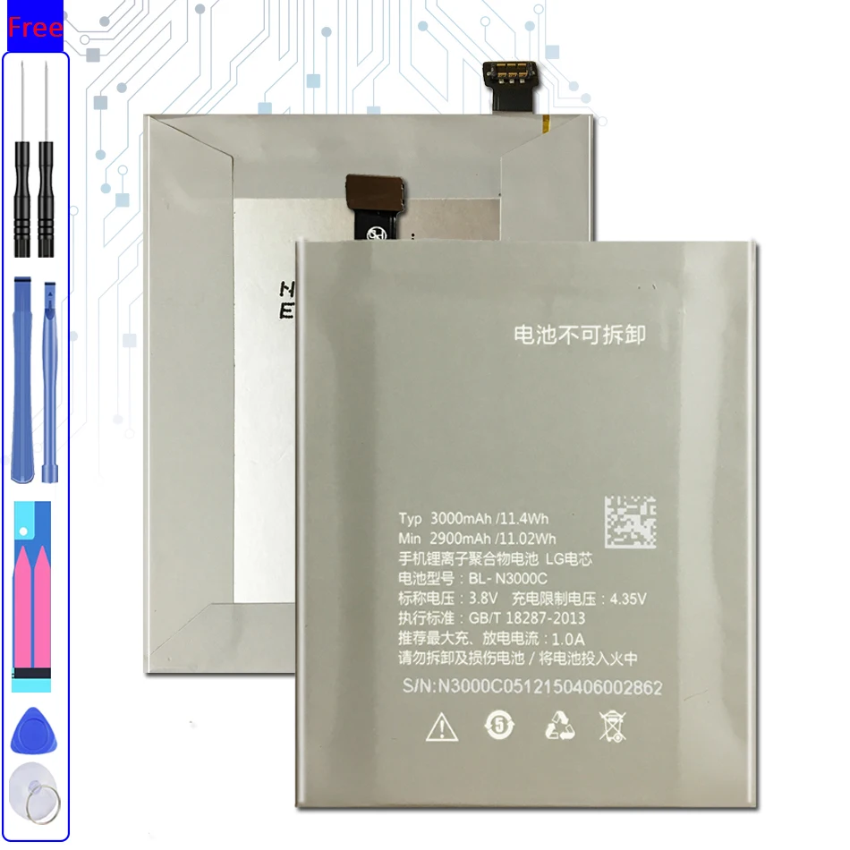 Аккумулятор BL-N3000C мобильный телефон для IUNI I1 Dual 4G 3000 мА · ч 
Аккумулятор BL-N3000C мобильный телефон для IUNI I1 Dual 4G 3000 мА · ч