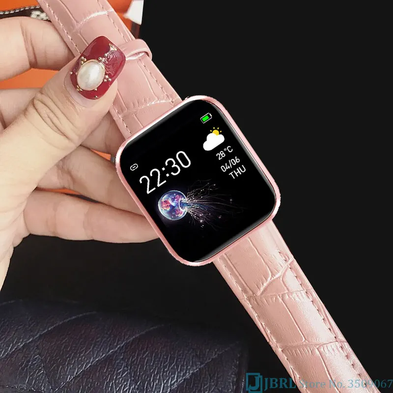 New Leather Smartwatch Women Men Full touch Smart Watch Fitness Tracker Smart Clock Sport Bluetooth Smart-watch For Android IOS 
New Leather Smartwatch Women Men Full touch Smart Watch Fitness Tracker Smart Clock Sport Bluetooth Smart-watch For Android IOS