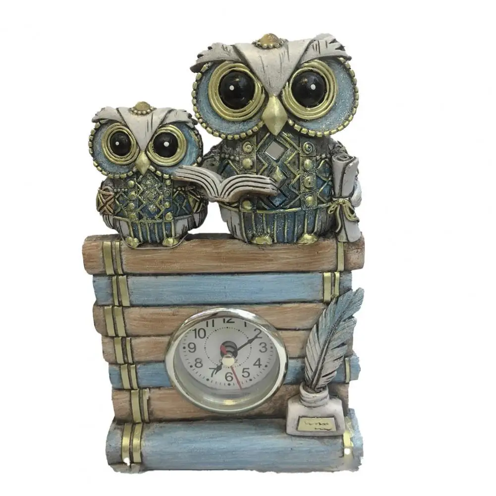 Hot Sales!!! Owl Figurine Cartoon Shape Fall Resistant Resin Animal Owl Statue Clock for Home
Hot Sales!!! Owl Figurine Cartoon Shape Fall Resistant Resin Animal Owl Statue Clock for Home