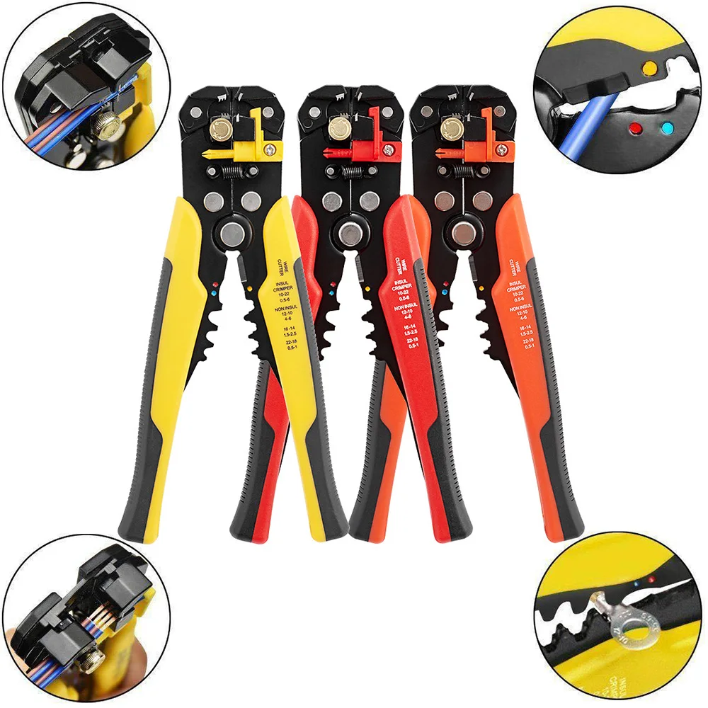 

Multitool Pliers Wire Stripper Crimping Electrical Crimper Electric Terminal Mechanic Tool Cable Cutters Tools Set Professional