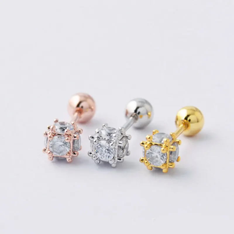 1PC Fashion Medical Stainless steel Crystal Zircon Ear Studs Earrings For Women/Men Tragus Cartilage Piercing Jewelry
1PC Fashion Medical Stainless steel Crystal Zircon Ear Studs Earrings For Women/Men Tragus Cartilage Piercing Jewelry